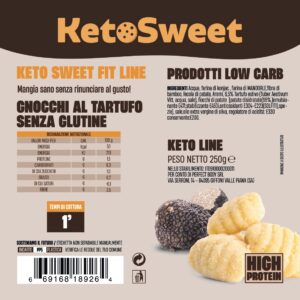 Keto Gnocchi al Tartufo 250gr - Ketosweet