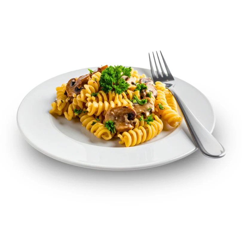 Fusilli-ai-funghi-piatto-pronto-glua Keto Fusilli proteici ai funghi Pronti 150gr Glua
