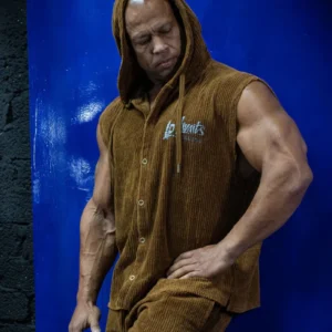 Sleeveless Oldschool Hoodie LpLimits Cord - Legal Power