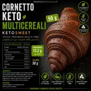 Cornetto Keto Multicereali 50gr Ketosweet