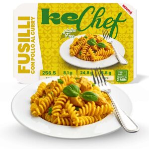Keto Fusilli keChef al pollo e curry Piatto Pronto150gr Glua