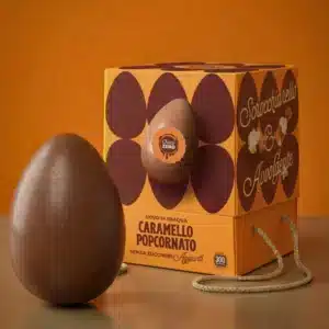 Uovo di pasqua caramello popcornato 300g Choco Zero con Regalo Morellato