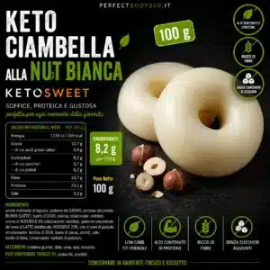 Keto Ciambella alla Nut Bianca 50gr Ketosweet