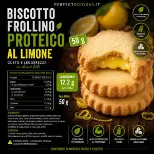 Biscotto Frollino Proteico al Limone Ketosweet 50gr