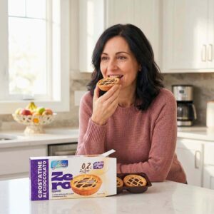 Crostatine con crema al cioccolato 3x40gr Glua