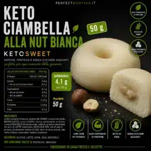 Keto Ciambella alla Nut Bianca 50gr Ketosweet