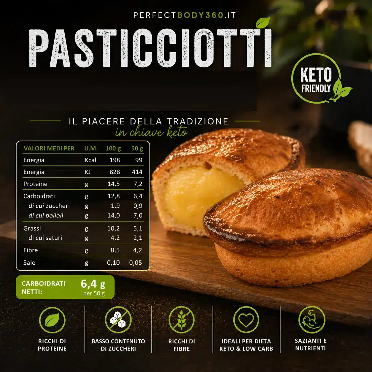 pasticciotti Keto Pasticciotti 6x45gr Ketosweet