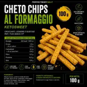 Cheto Chips Sticks al Formaggio 100gr Ketosweet