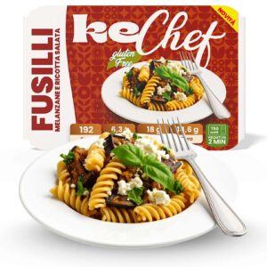 Fusilli kechef alla melanzana e ricotta salata Pronti 150gr Glua