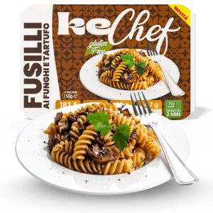 Keto Fusilli proteici ai funghi e tartufo Pronti 150gr Glua