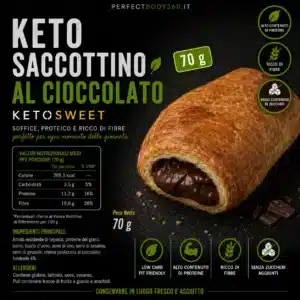 Keto Saccottino al cioccolato 70gr Ketosweet