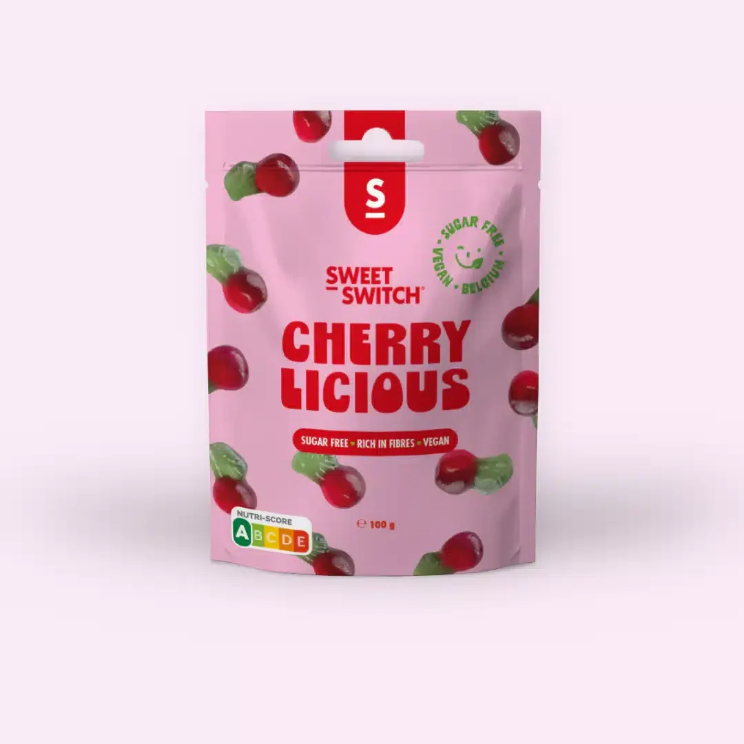 Ontwerp_zonder_titel_61 Caramelle senza zucchero Cherry Licious Sweet-Switch 100 g