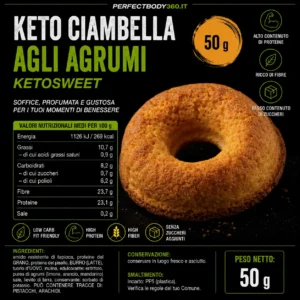 Keto Ciambella agli Agrumi 50gr Ketoswee